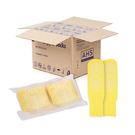 American Hospital Supply Polyester + Spandex, Yellow, Extra Large, 48 PK AHS-SS-XL-Y6_CS